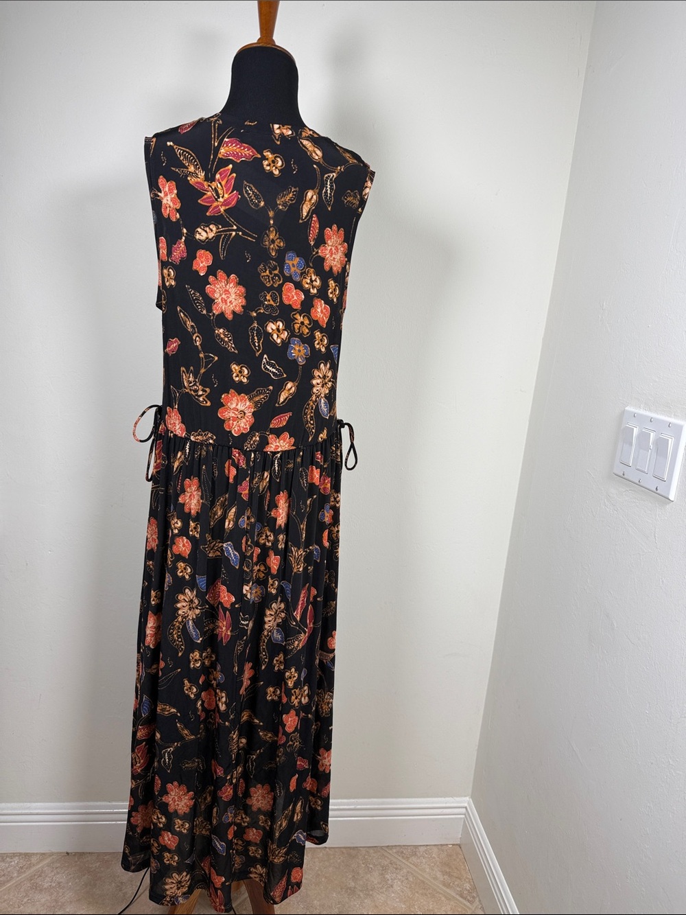 ULLA JOHNSON Cleo Odessauu Sleeveless Floral Dress L - Picture 4 of 10